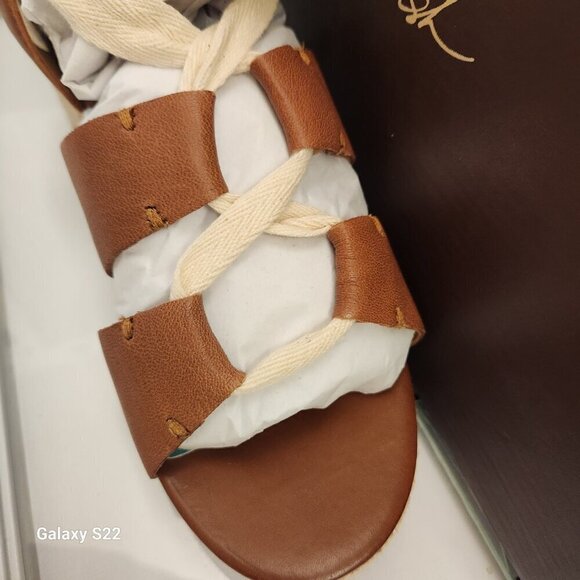 PATRICIA Nash Riva Wedge Sandals Tan Leather. SZ 8, NIB - Picture 7 of 13